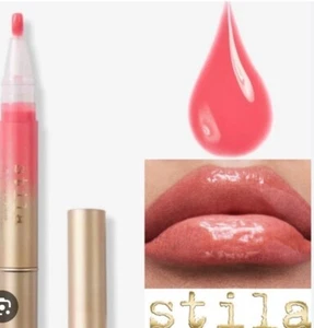 New In Box Stila plumping lip Glaze Gloss Shade "Prosecco" Pink Champagne 3.5ml - Picture 1 of 7