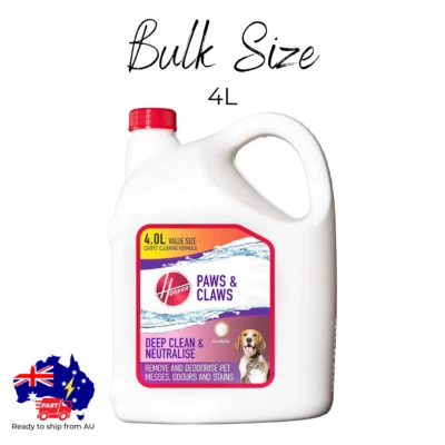 Hoover Paws & Claws Carpet Cleaning Solution Deep Clean Disinfect Germs Bulk 4L - image 1 of 3
