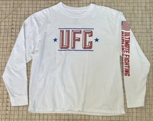 Vintage UFC Long Sleeve T-Shirt Men’s XL White Ultimate Fighting Championship - Picture 1 of 16