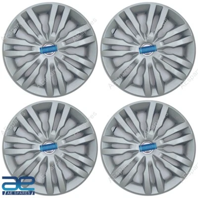 Tapacubos de rueda nuevos 4 piezas cubierta plástico plata 14" para Suzuki Swift Dzire T4 S2u Foto 1 de 2