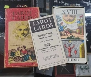 Vintage 1970 Tarot Cards 1JJ AG Muller Switzerland US Game Systems Complete - Picture 1 of 5