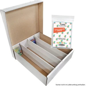 10 Riesen Deck-Boxen Aufbewahrung (weiß für 4000 Karten+ 40 collect-it.de Hüllen - Bild 1 von 4