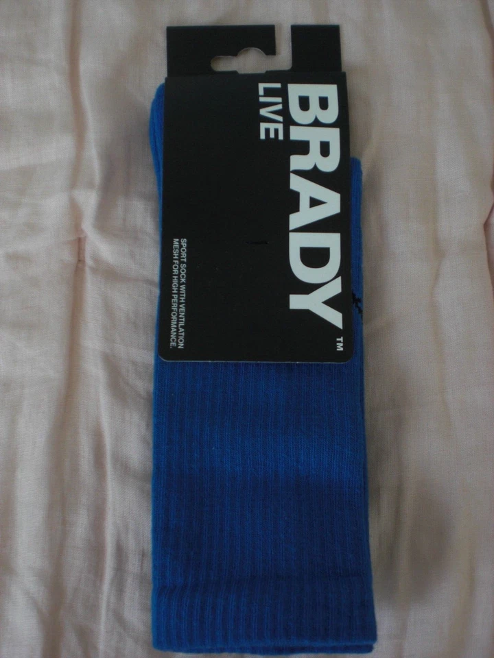 Brady Brand “Live” Performance Sport Socks – Men’s L (Size 9.5-12.5) - Blue