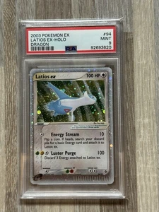 2003 Pokemon EX Dragon Latios ex Holo #94 PSA 9 Mint Swirl - Bild 1 von 1