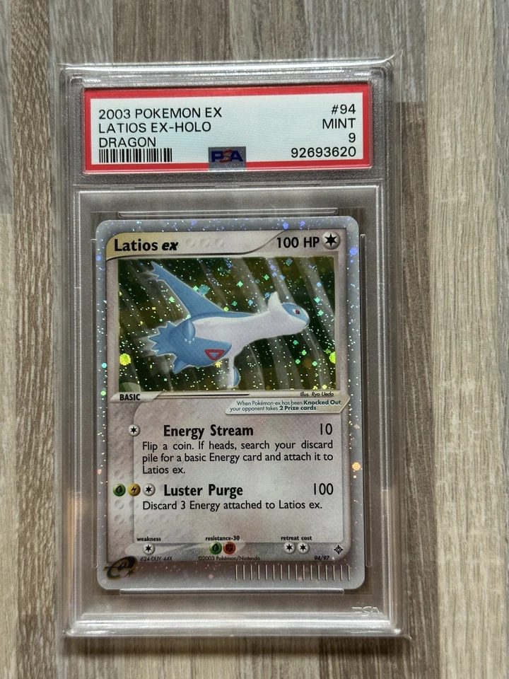 2003 Pokemon EX Dragon Latios ex Holo #94 PSA 9 Mint Swirl - Image 1 of 1