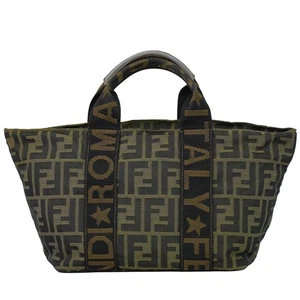 FENDI Zucca 26525 Canvas Tasche Handtasche braun gold - Bild 1 von 15