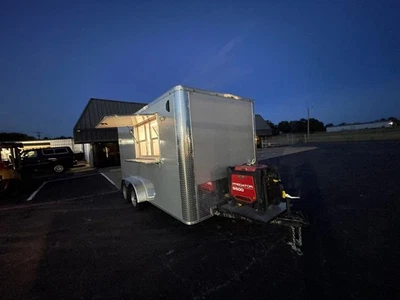 2024 Superstar 7X14 Food trailer. has fire suppression, 4 sinks, generator clean - Image 1 of 4