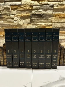 The Encyclopedia Of Philosophy 1967 Vintage Complete 8 Volume Set Macmillan HC - Picture 1 of 23