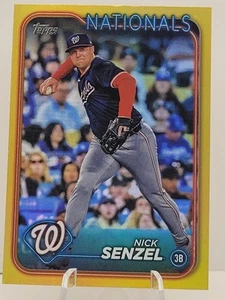 2024 Topps Update #US264 Nick Senzel YELLOW Washington Nationals - Picture 1 of 2