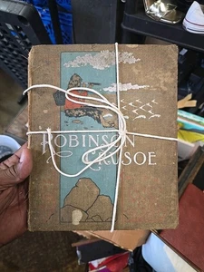 Antique 1882 Robinson Crusoe by Daniel Defoe – McLoughlin Brothers Illustrated E - Bild 1 von 4