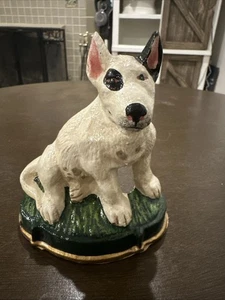 Pequeño perro Spud Mackenzie de hierro fundido de colección - extremo de libro/parada de puerta/decoración - Imagen 1 de 11