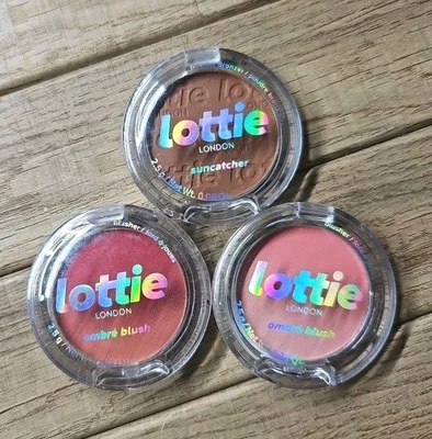 Lottie London 3 Pc- 1 Suncatcher Bronzer, 2 Ombre Blush Shades Red Hot/Exposed  - Image 1 of 2