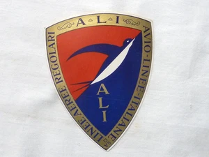 AERONAUTICA 1930s ITALY AIRLINE AVIO LINEE ITALIANE LUGGAGE LABEL AVIATION - Picture 1 of 5