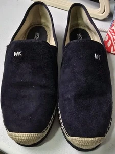 Michael Kors Slip On Casual Blue Suede Shoes Size 9.5 - Picture 1 of 8