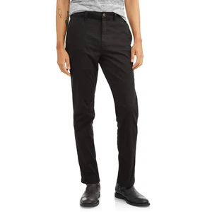 George Herren Slim Chino Hose, Größe 38x32, Slim Fit, Schwarz, Mid-Rise, Slim Leg - Bild 1 von 4