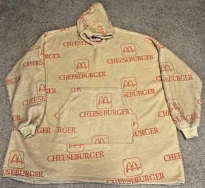 Felpa con cappuccio McDonald’s Limited Cheeseburger PM Wrapper foderata sherpa gialla - Foto 1 di 24