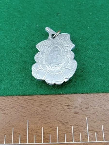 Vintage 925 Sterling Jesus Christus Rosenkranz Halskette Anhänger - Bild 1 von 5