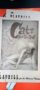  Playbill Morosto Theatre Barbara Bel Geddes in Cat On A Hot Tin Roof Jan 1956 - Picture 1 of 9