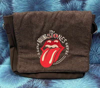 Сумка почтальона The Rolling Stones 50 Years VIP черная классическая рок-группа тур - Изображение 1 из 4