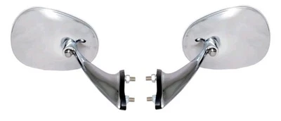 Car Door Mirrors Wing 1956 - 1965 VW VOLKSWAGEN KARMANN GHIA CHROME DOOR MIRROR - Image 1 of 4