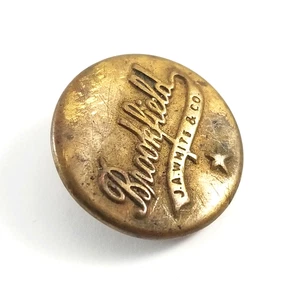 Antique Brookfield JA White And Co Overall Button Loop Shank - Picture 1 of 5