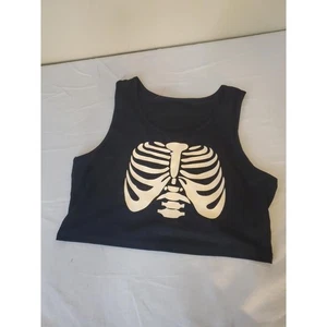 Canotta donna Romwe taglia XXL maglia a costine scollo a scoop cropped nuova - Foto 1 di 5