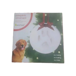 NEU Birnenkopf Pfotenabdruck Hund/Katze Andenken Urlaub Weihnachtsschmuck anpassen - Bild 1 von 4