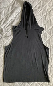 Burlebo Sleeveless Performance Hoodie Men’s XL Black Gym Athleisure - Picture 1 of 12