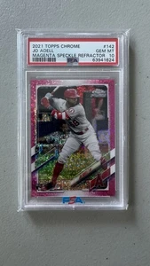 Jo Adell 2021 Topps Chrome #142 Magenta Speckle Refractor RC Rookie /350 PSA 10 - Bild 1 von 2