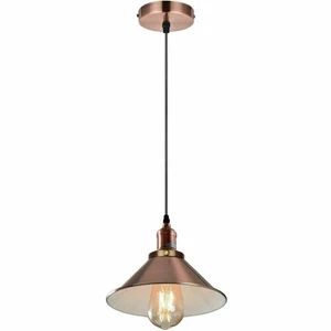 Modern Pendant Lighting Ceiling Light Fitting Copper New Hanging Lamp Shade UK - Picture 1 of 29