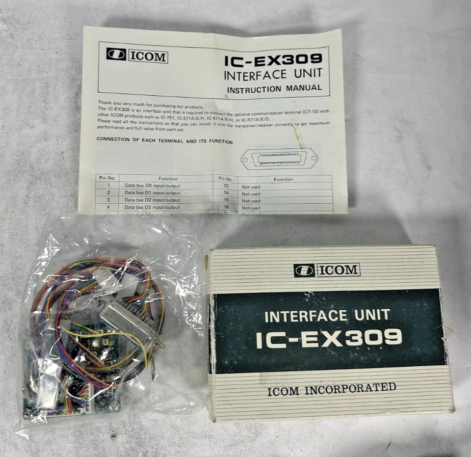 NEW ICOM EX309 INTERFACE UNIT IC-751  IC-271A/E/H IC-471A/E/H 471H R-71A/E/D - Image 1 of 1