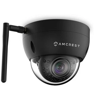 Amcrest ProHD Outdoor Wi-Fi Vandal Dome IP Security Camera - Image 1 of 2