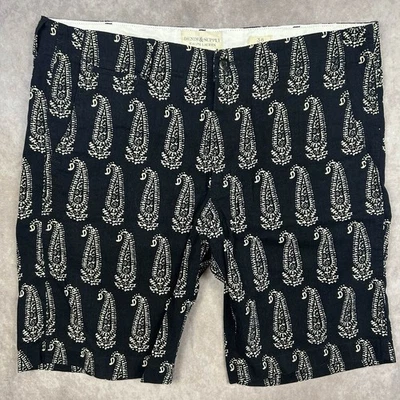 Pantalones Cortos Ralph Lauren Denim And Supply Talla 36/38 Negro Blanco Algodón Cachemira Foto 1 de 4