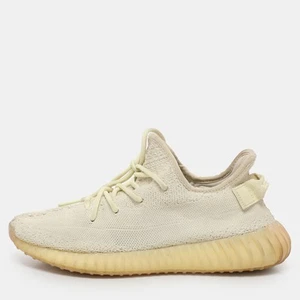 Yeezy x Adidas Green Knit Fabric Boost 350 V2 "Butter" Low Top Sneakers Size 41 - Picture 1 of 9