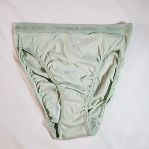 Calzoncillo de algodón Victoria's Secret Signature pequeño verde menta - Imagen 1 de 4