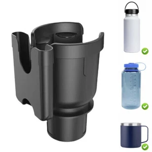 Car Cup Holder Expander Adapter Universal w/ Phone Holder For Large Bottles Mugs - Picture 1 of 16