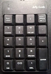 Jelly Comb SK-051 Black USB Wired Portable Slim Mini 10-Key Numerical Keypad - Picture 1 of 3