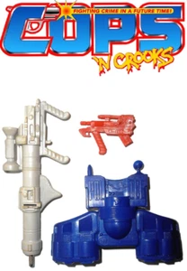 C.O.P.S n Crooks 1988 SGT MACE juego completo de armas de colección paquete de armas policías Hasbro - Imagen 1 de 2