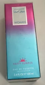 DAVIDOFF COOL WATER WOMAN HAPPY SUMMER 3.4 FL. OZ. EDT SPRAY SEALED DISCONTINUED - Picture 1 of 4