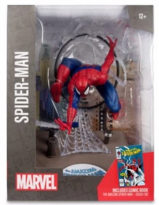 McFarlane Toys Marvel Spider-Man 1:6th Scale Posed Figure w/Scene & Comic NEW🔥 - Picture 1 of 7