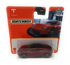 Matchbox Nr. 4 Tesla Roadster rot internationale Kurzkarte MBX superfast 2021 - Bild 1 von 1