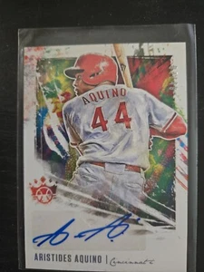 2020 Diamond Kings DK Signatures Holo Silver /49 Aristides Aquino Rookie Auto RC - Picture 1 of 3