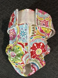 Female Dog Puppy Pet Diaper Washable Panties Sanitary Underwear PINWHEELS S - Picture 1 of 6
