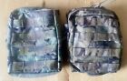 Army Surplus Non Standard Issue MTP Pair of Large (4x4 molle) Utilty Pouches