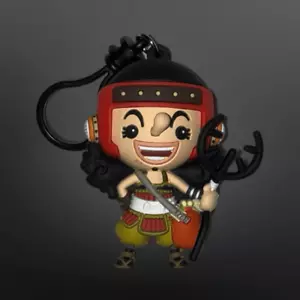 NWOT Anime One Piece 3D Figural Usopp Keychain BackPack Clip B21 - Picture 1 of 3