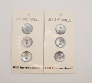 VTG JHB International Genuine Shell Buttons On Card Made in Korea - Picture 1 of 4