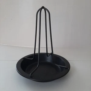 Upright Chicken Roaster Holder BBQ Grill Rack BBQ Baking Pan Slightly Used NICE! - Picture 1 of 6