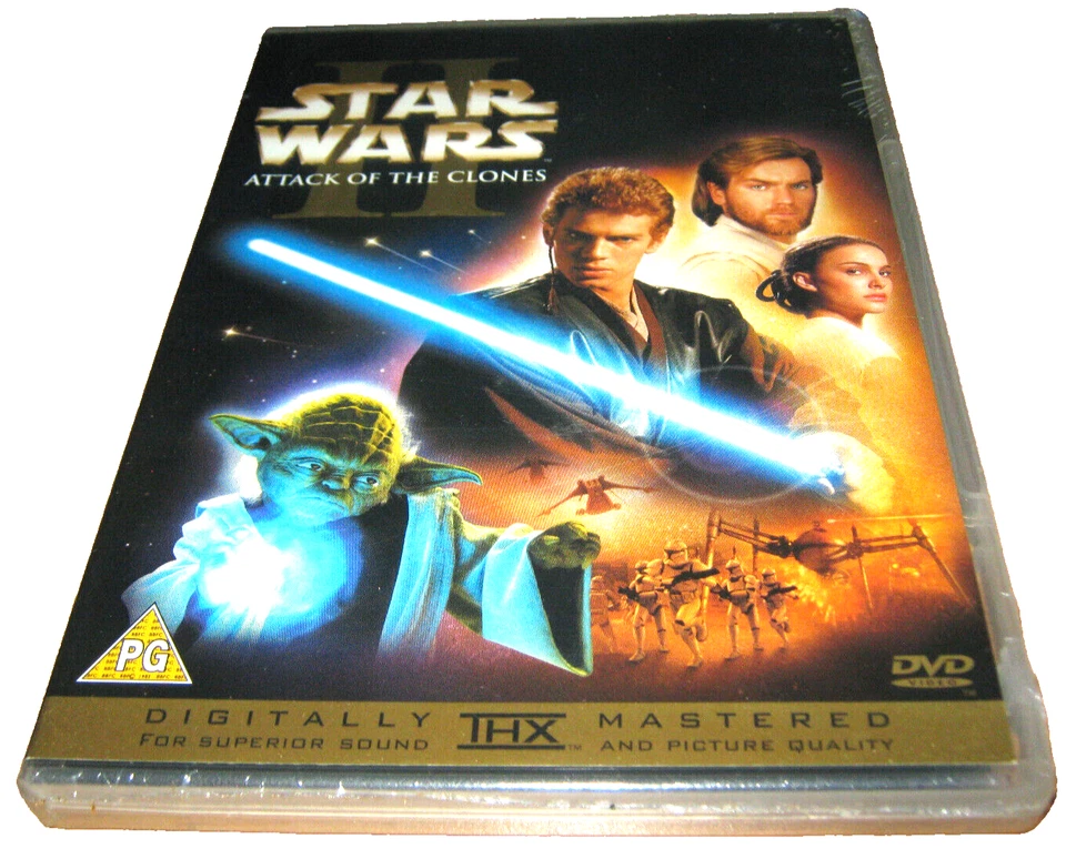 Star Wars II: Attack of the Clones - New Sealed DVD - Region 2 - Image 1 of 1