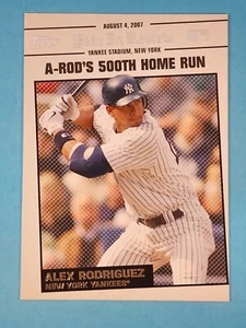 2008 Topps Year In Review Alex Rodriguez New York Yankees #YR125 - Foto 1 di 2