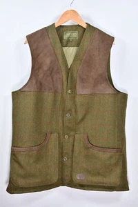 Chaleco Chaleco Chaqueta Caza Tiro Para Hombre Musto Tweed Lana Talla 2XL - Imagen 1 de 7